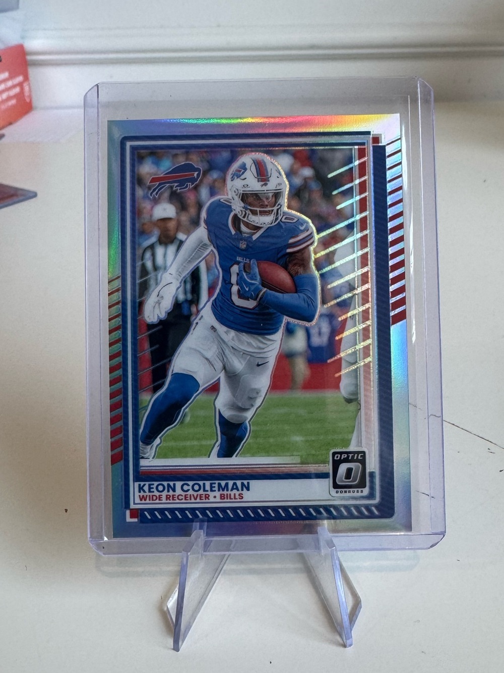 2025 Keon Coleman Panini Donruss Optic Silver Prizm